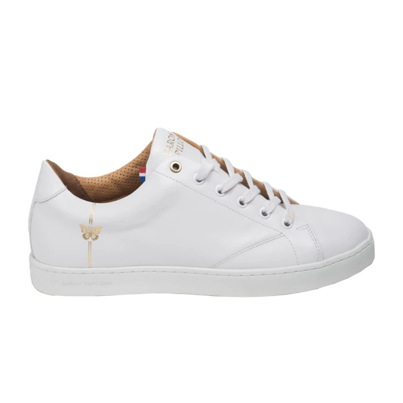 Footwear manufactured in France, shown from a product view